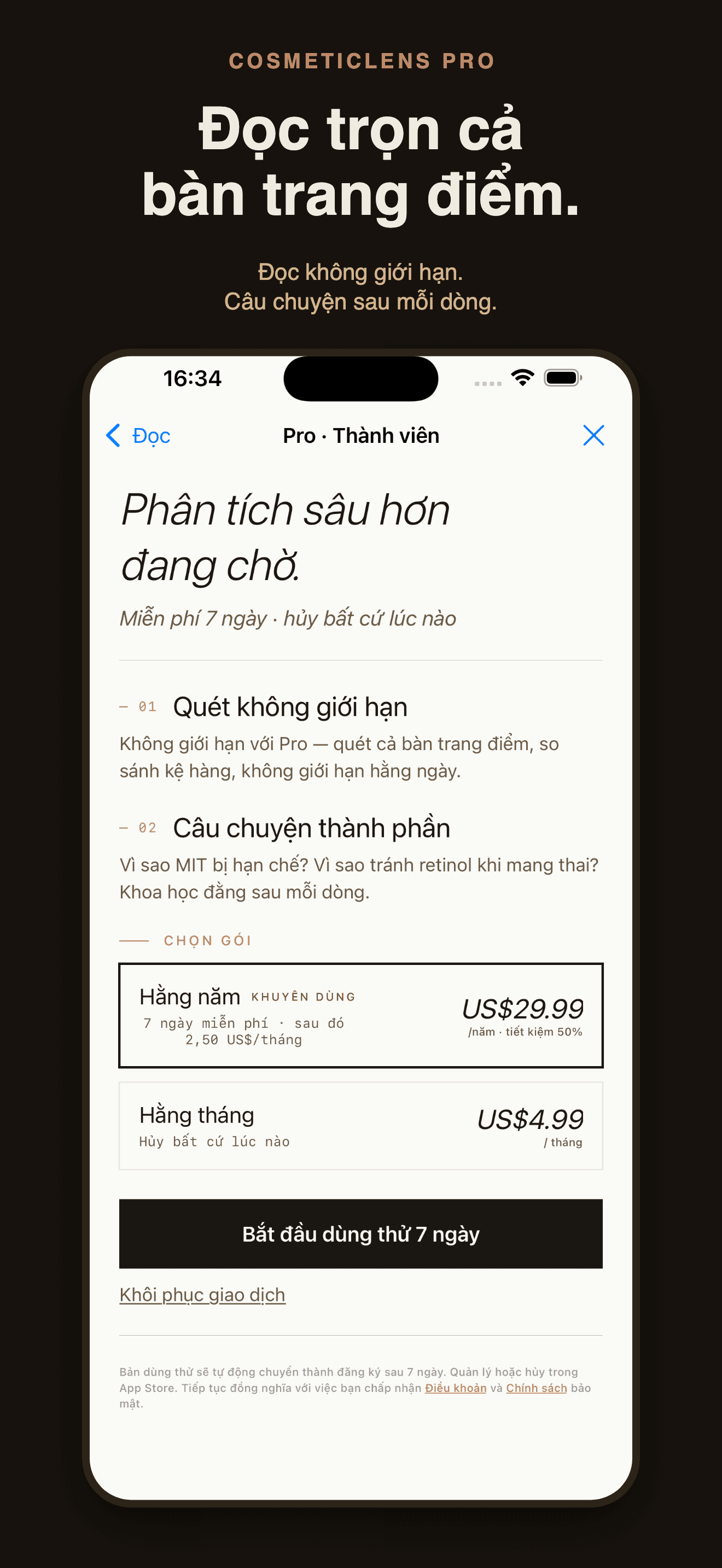 CosmeticLens-Check thành phần — 4