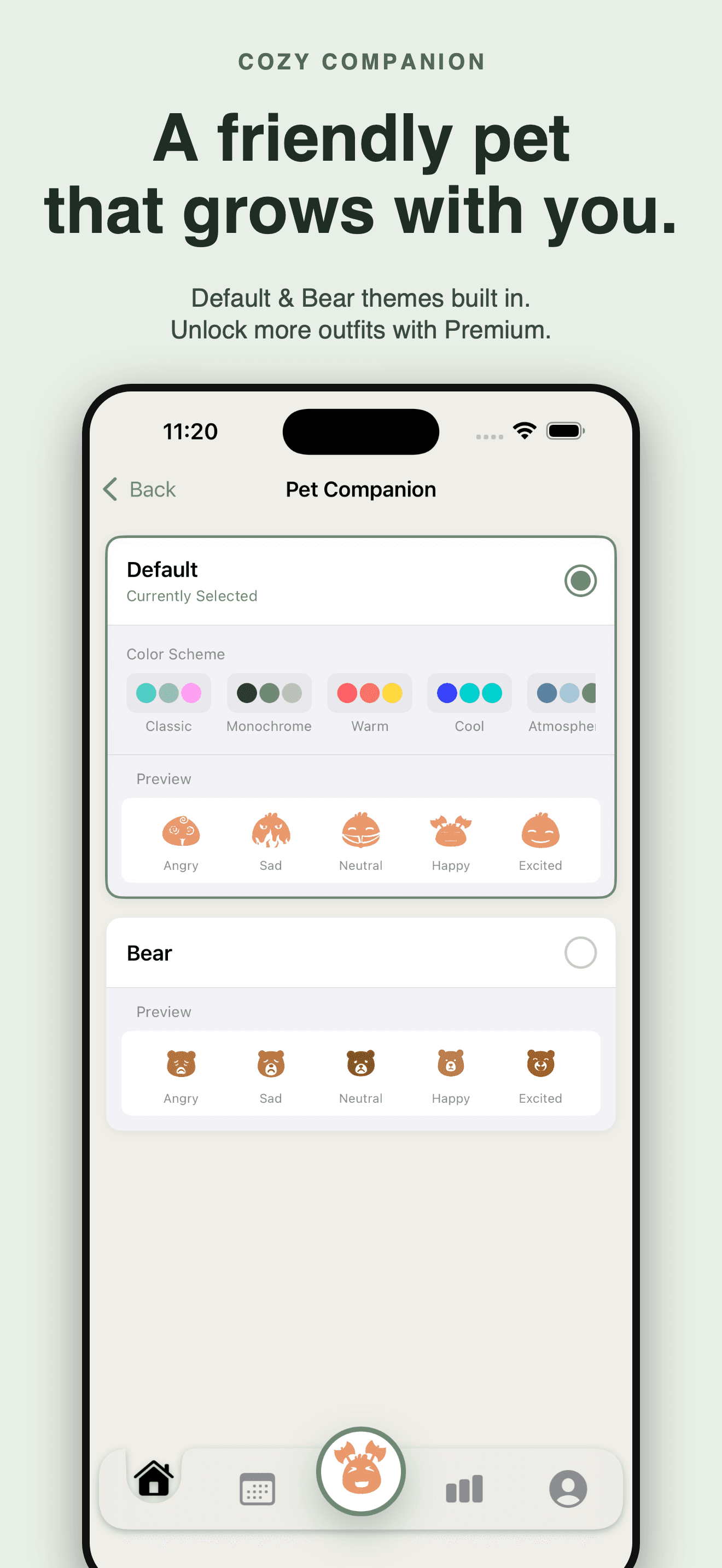 Cozy-Mood Tracker & Journal — 2