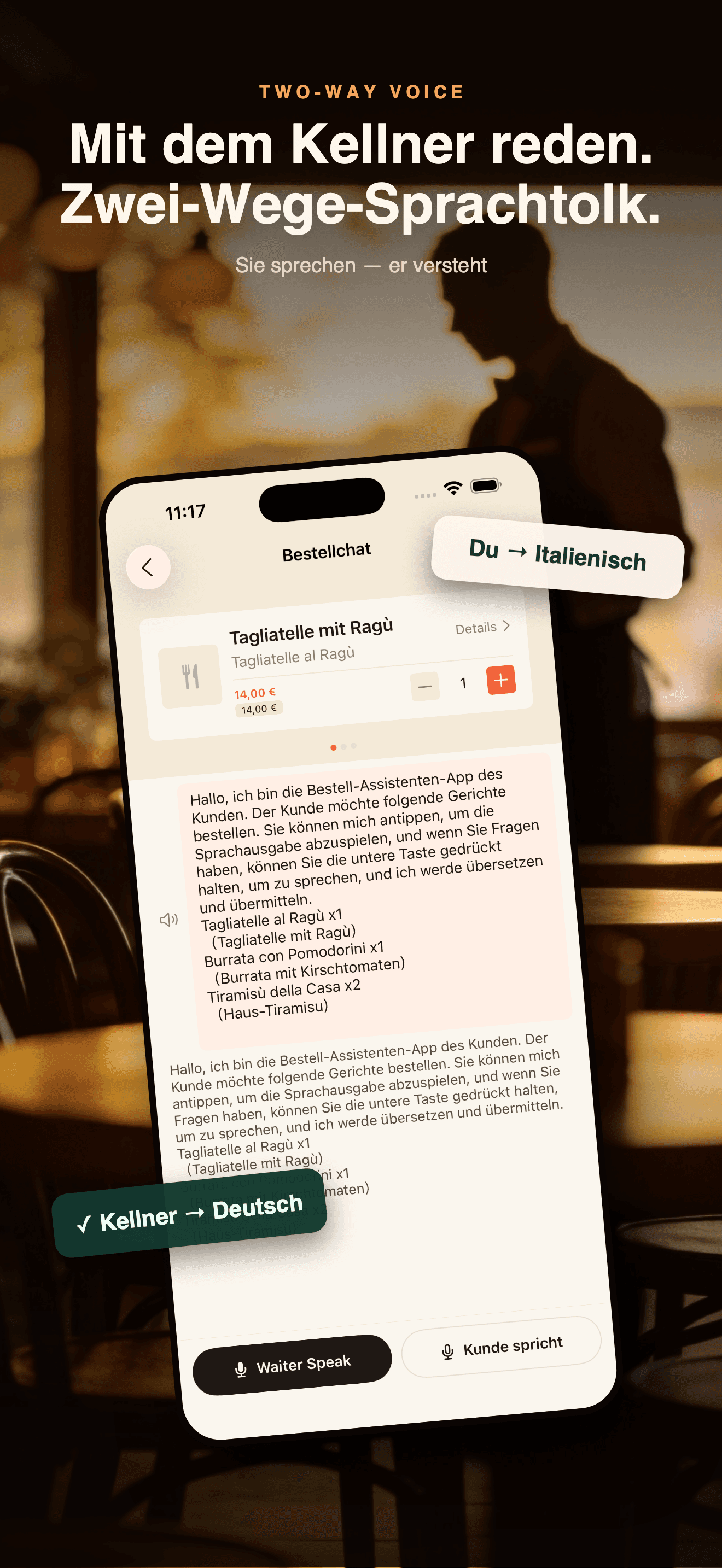 MenuLens-Menükarte übersetzen — 5