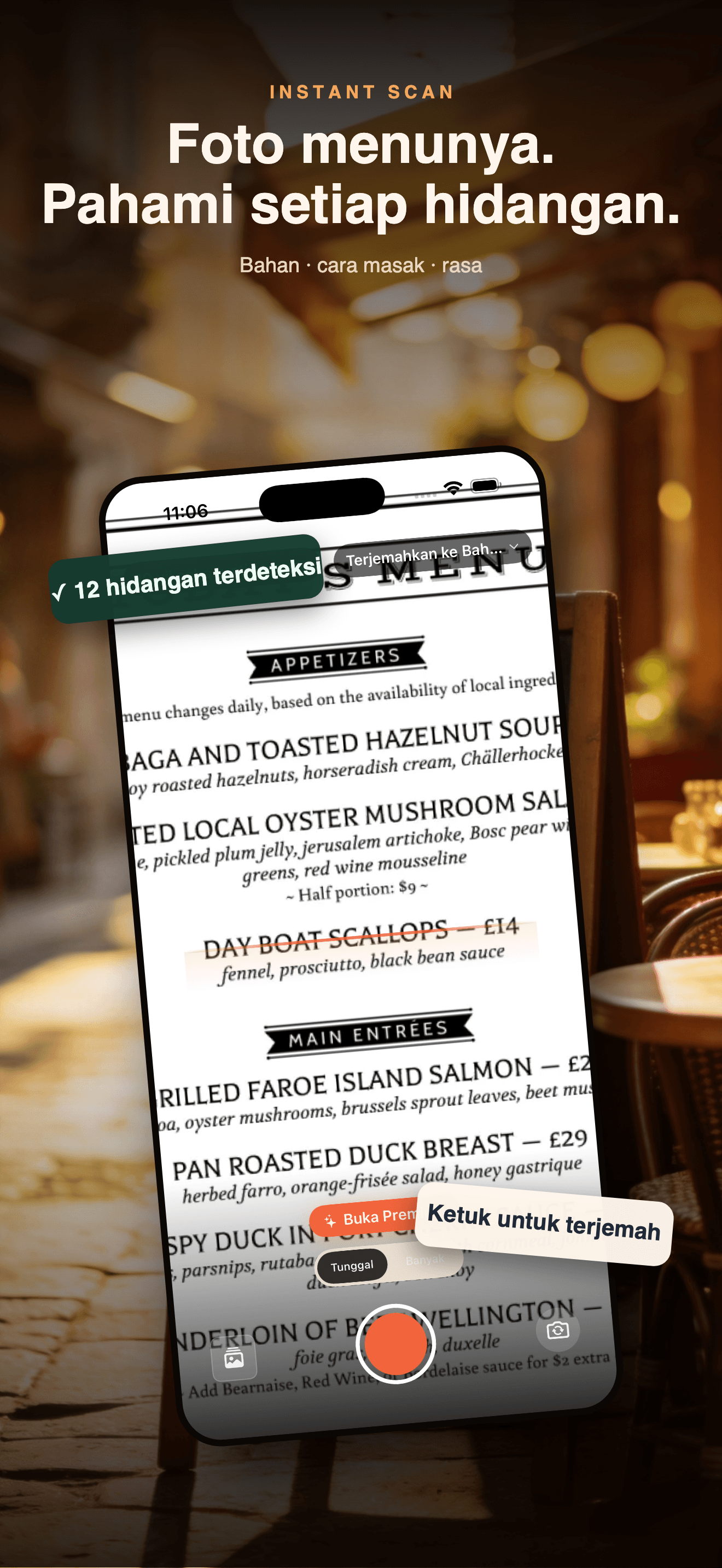 MenuLens-Penerjemah menu asing — 2