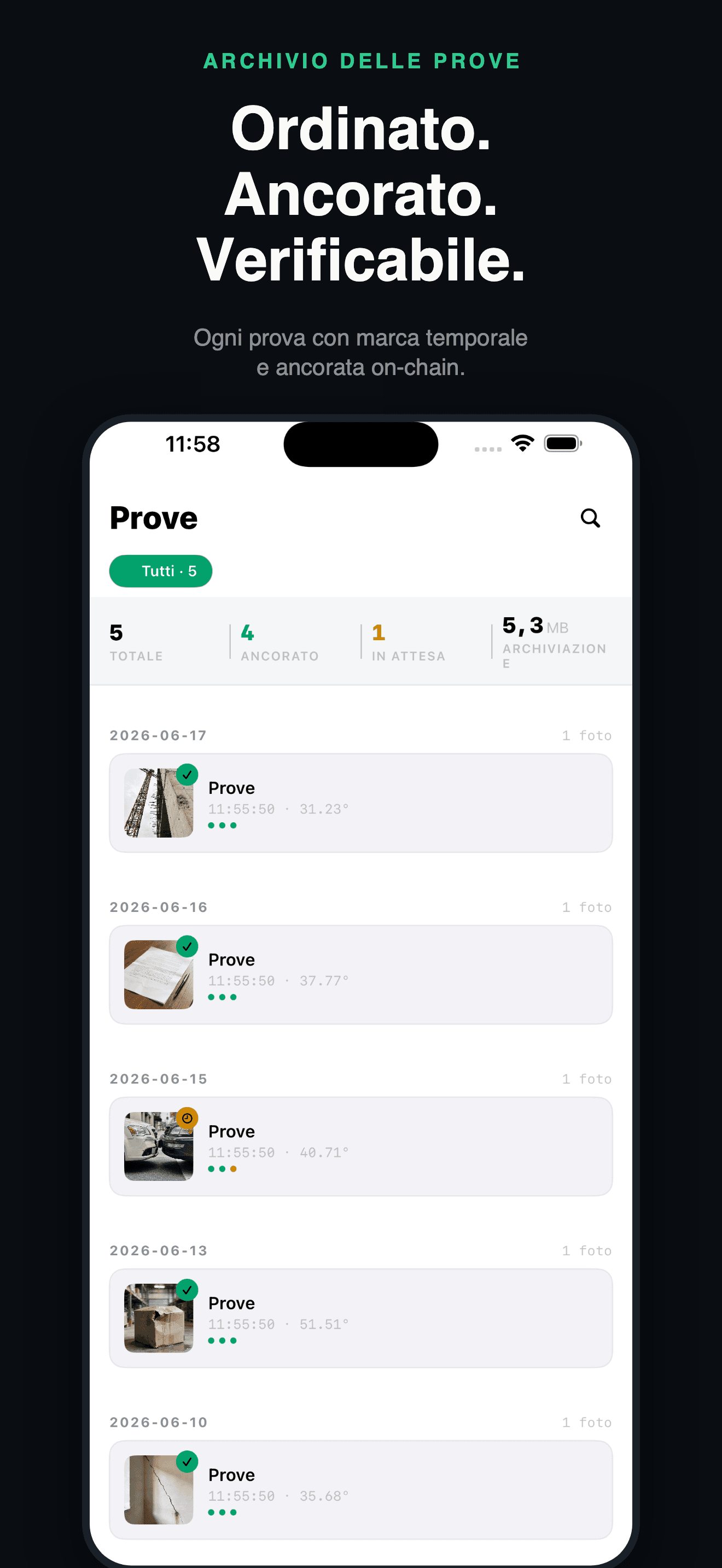 ProofLens-Prova Digitale Certa — 3