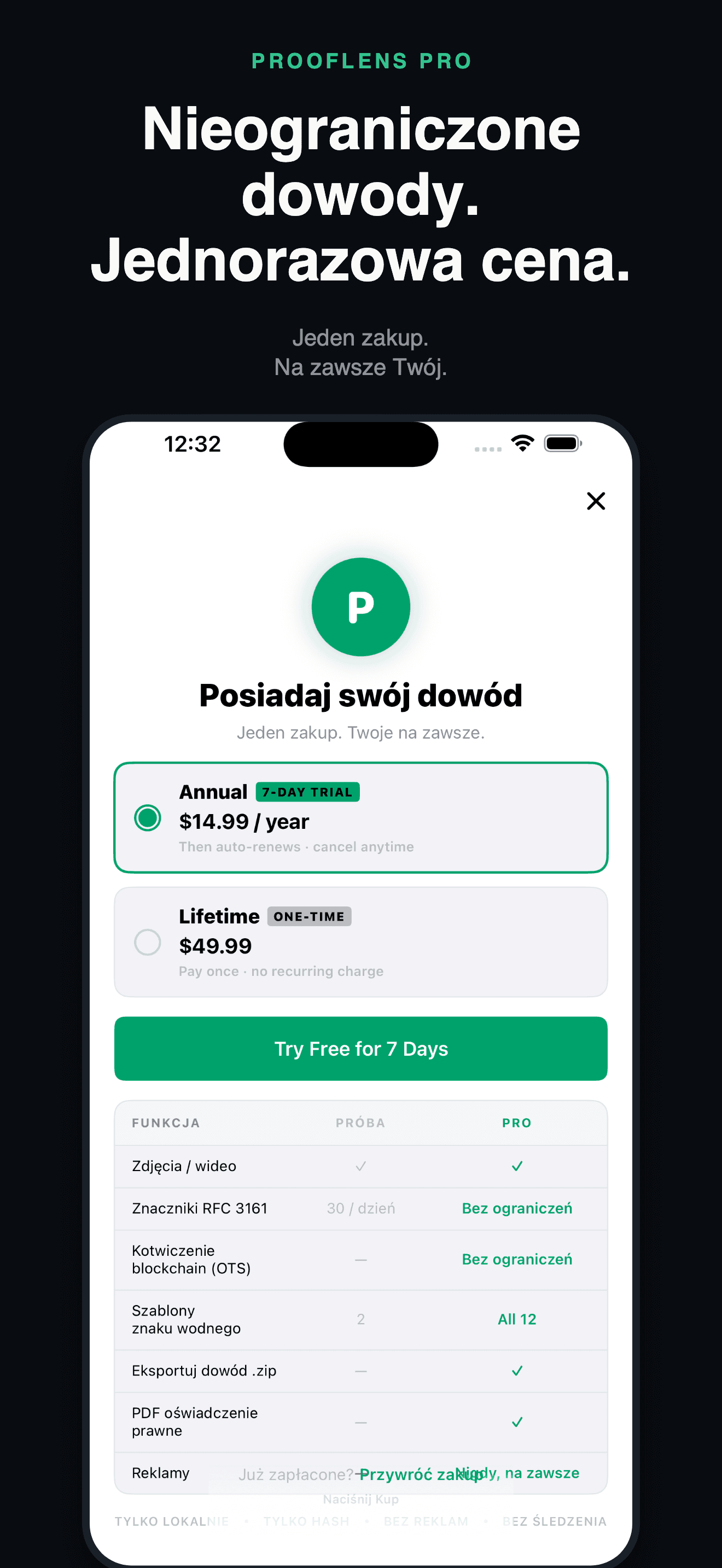 ProofLens-Niepodważalny Dowód — 5