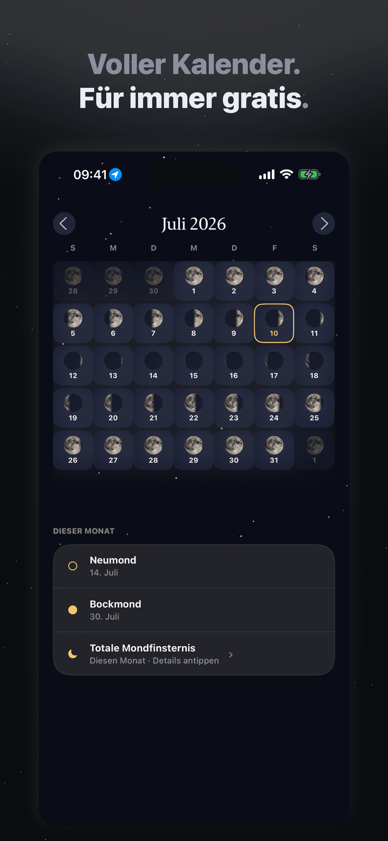 Selene-Mondkalender & Vollmond — 3