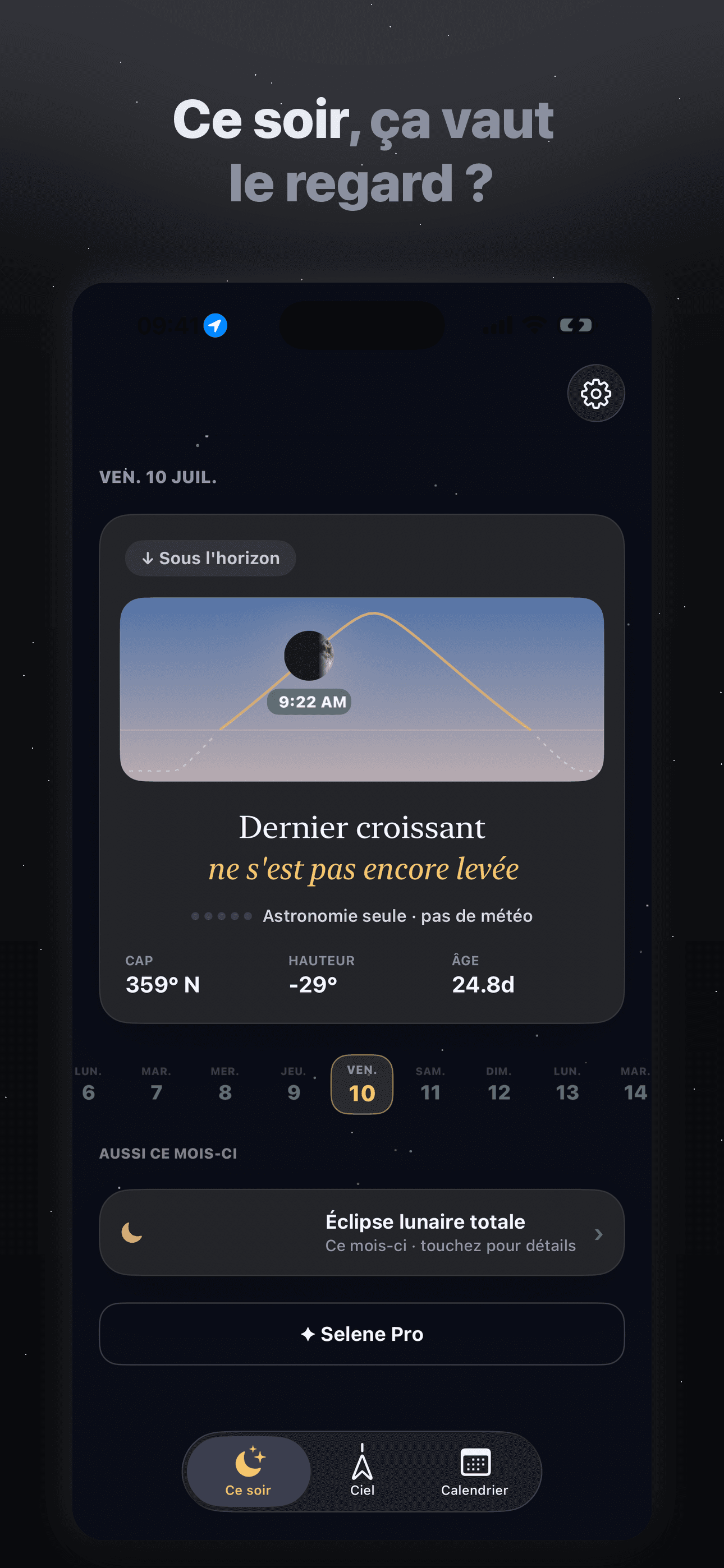 Selene-Phases, Calendrier Lune — 1