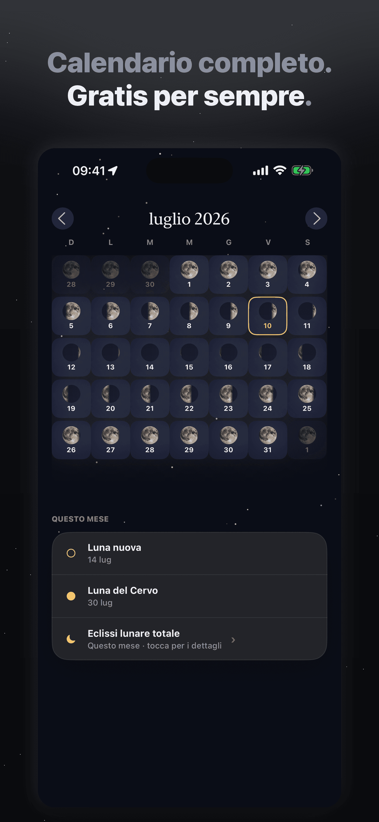 Selene-Fasi Lunari, Calendario — 3