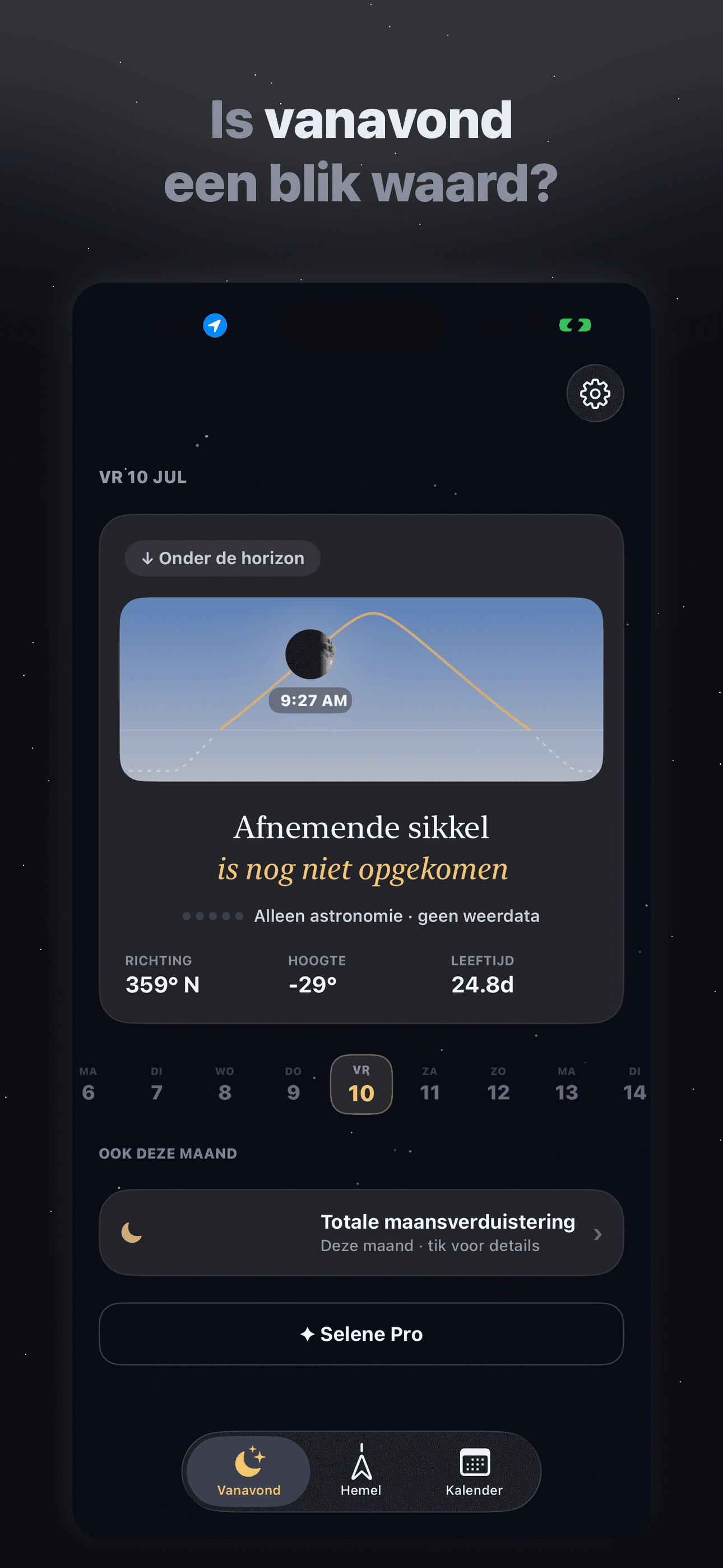 Selene-Maankalender & Maanfase — 1