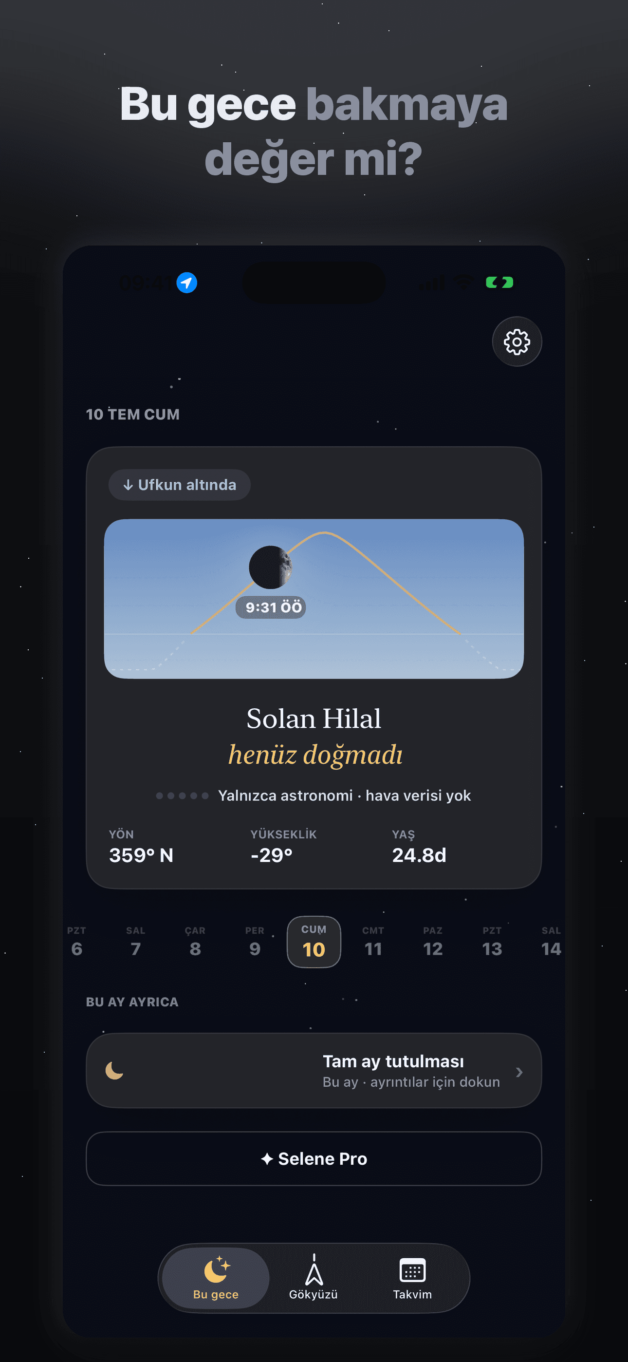 Selene-Ay Evreleri ve Takvim — 1