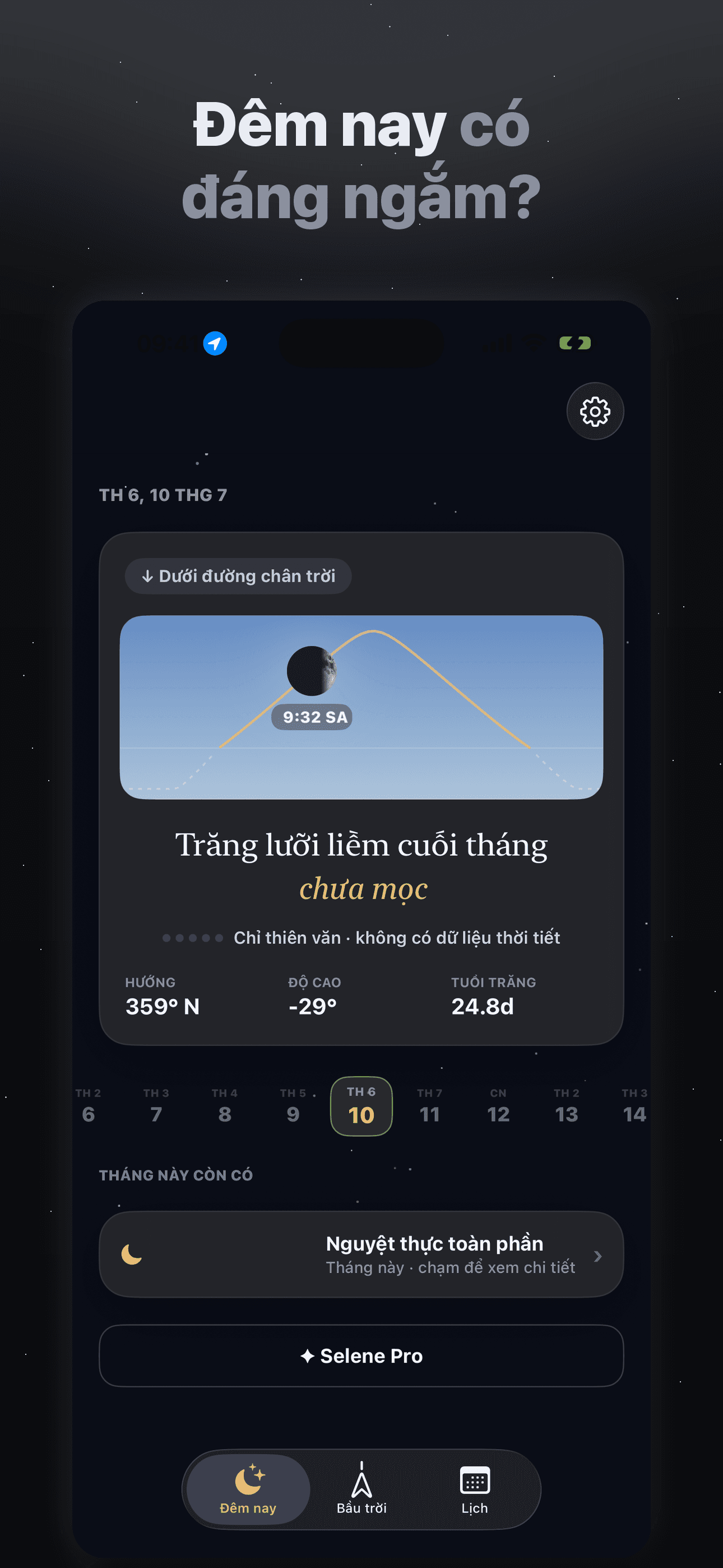 Selene-Lịch Âm, Pha Trăng, Rằm — 1