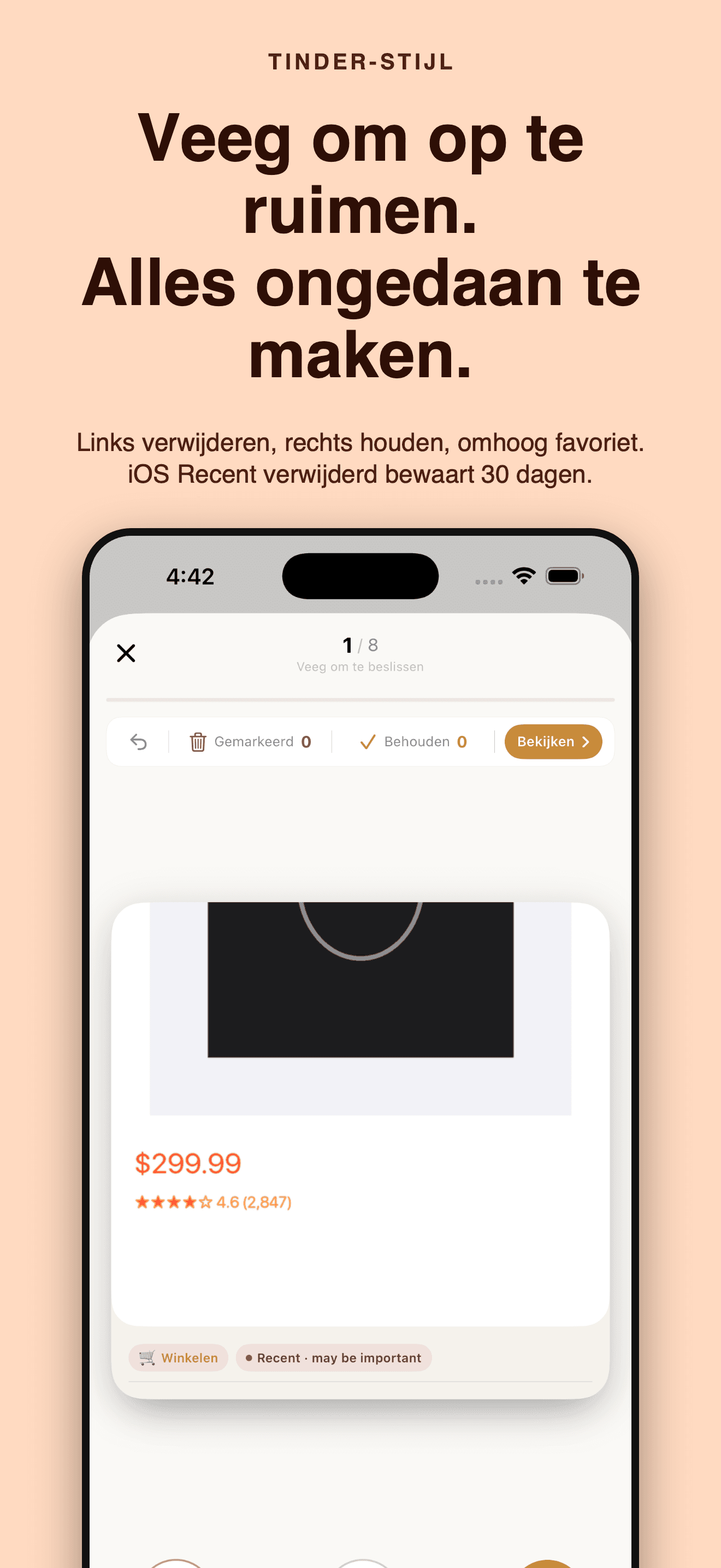 SnapSweep-Dubbele foto's weg — 3