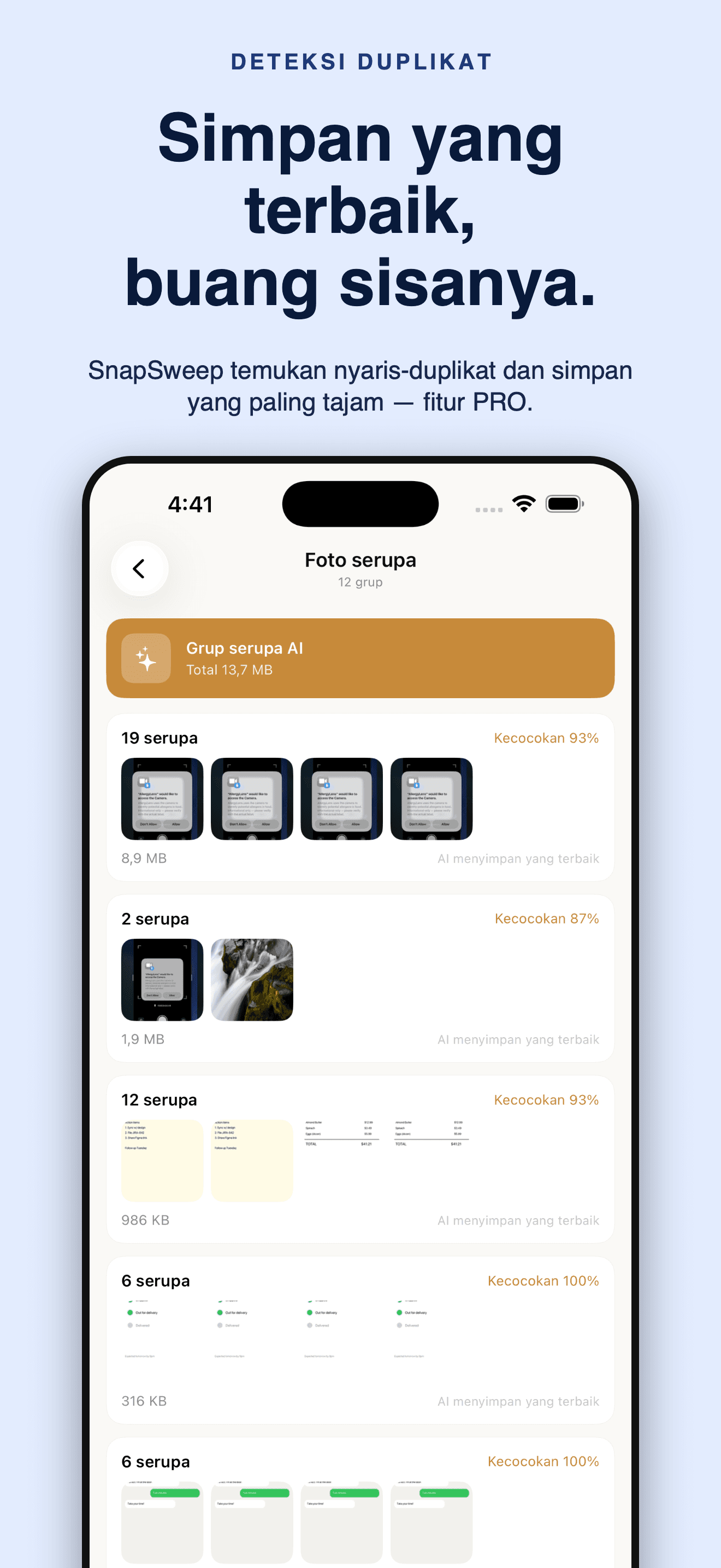 SnapSweep-Hapus foto serupa — 4