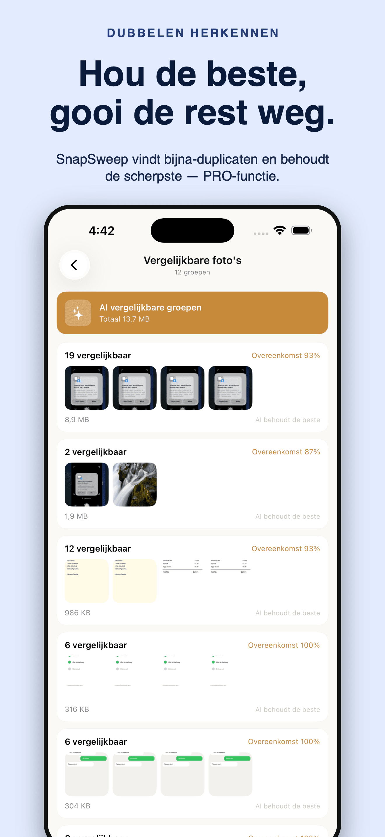 SnapSweep-Dubbele foto's weg — 4