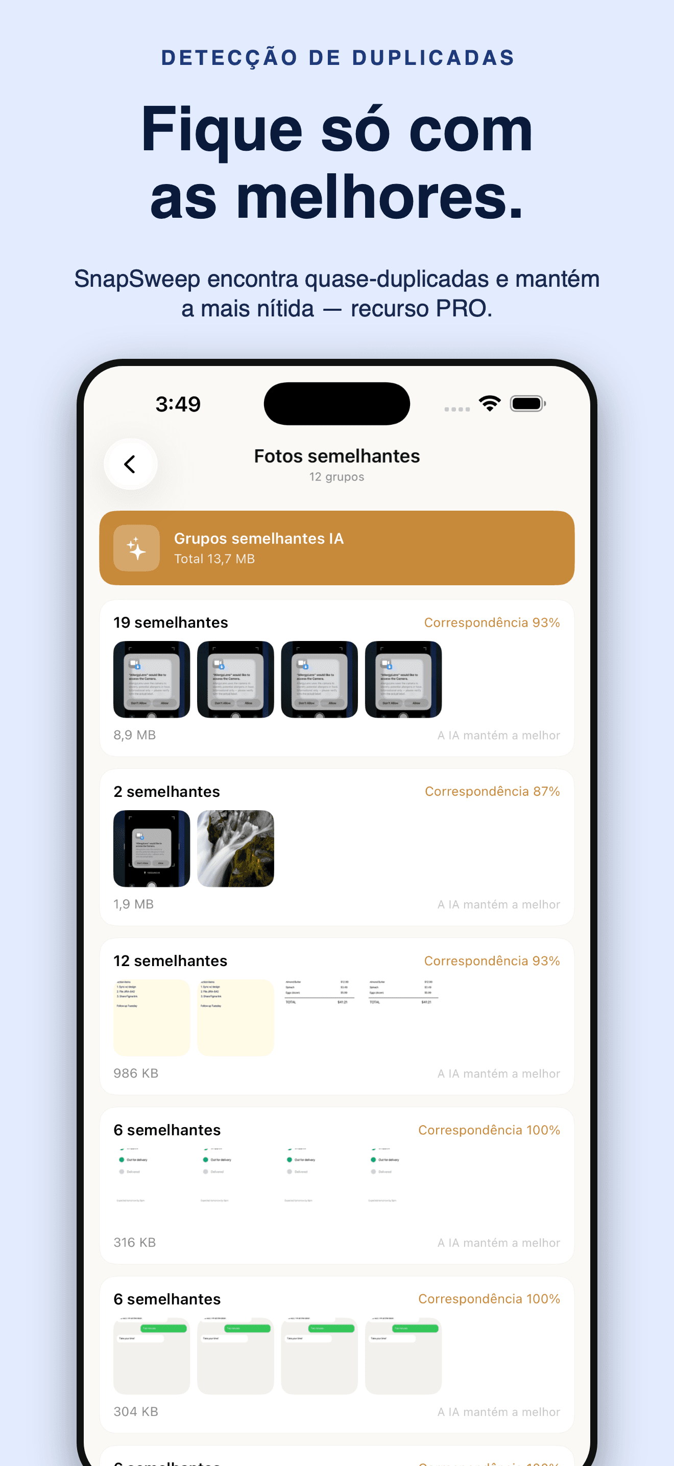 SnapSweep-Deletar repetidas — 4