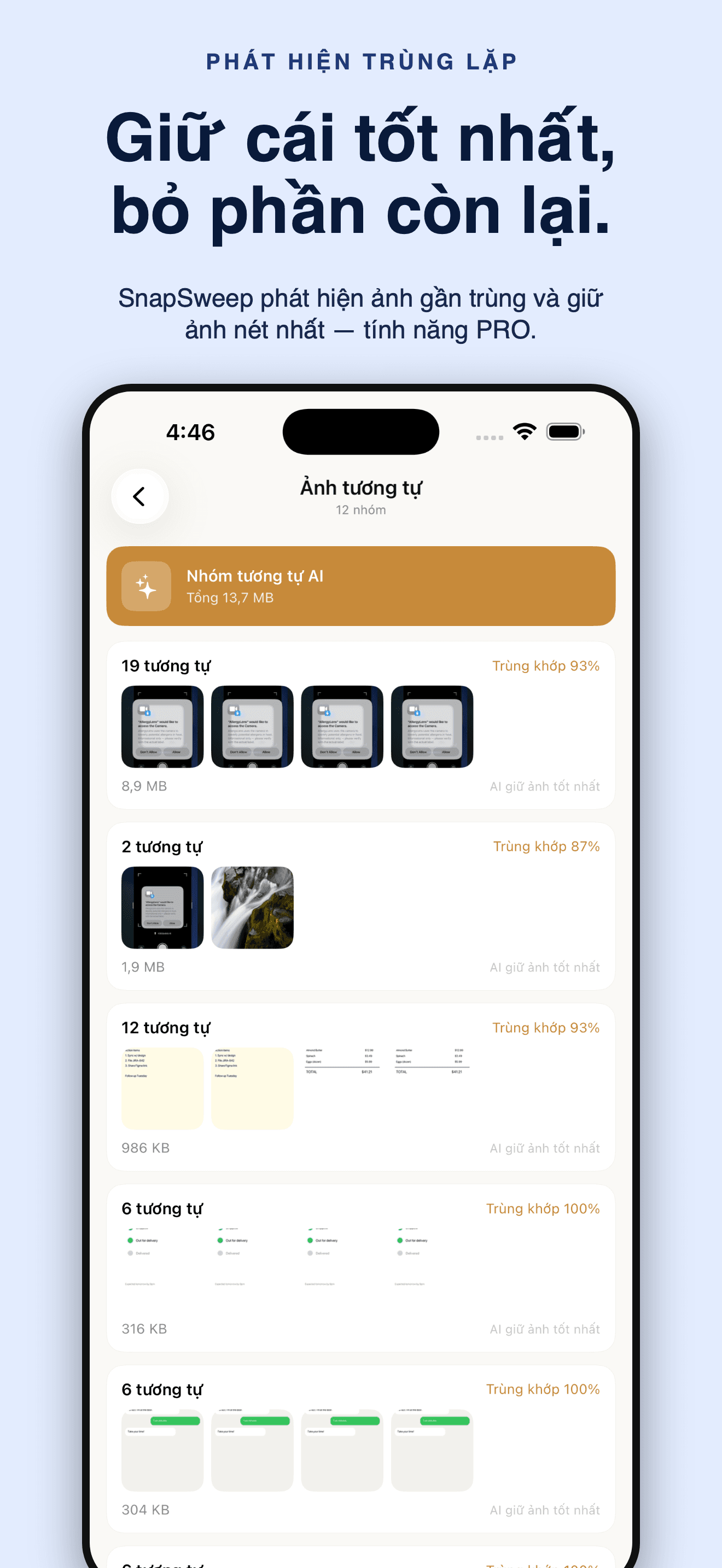 SnapSweep-Giải phóng bộ nhớ — 4