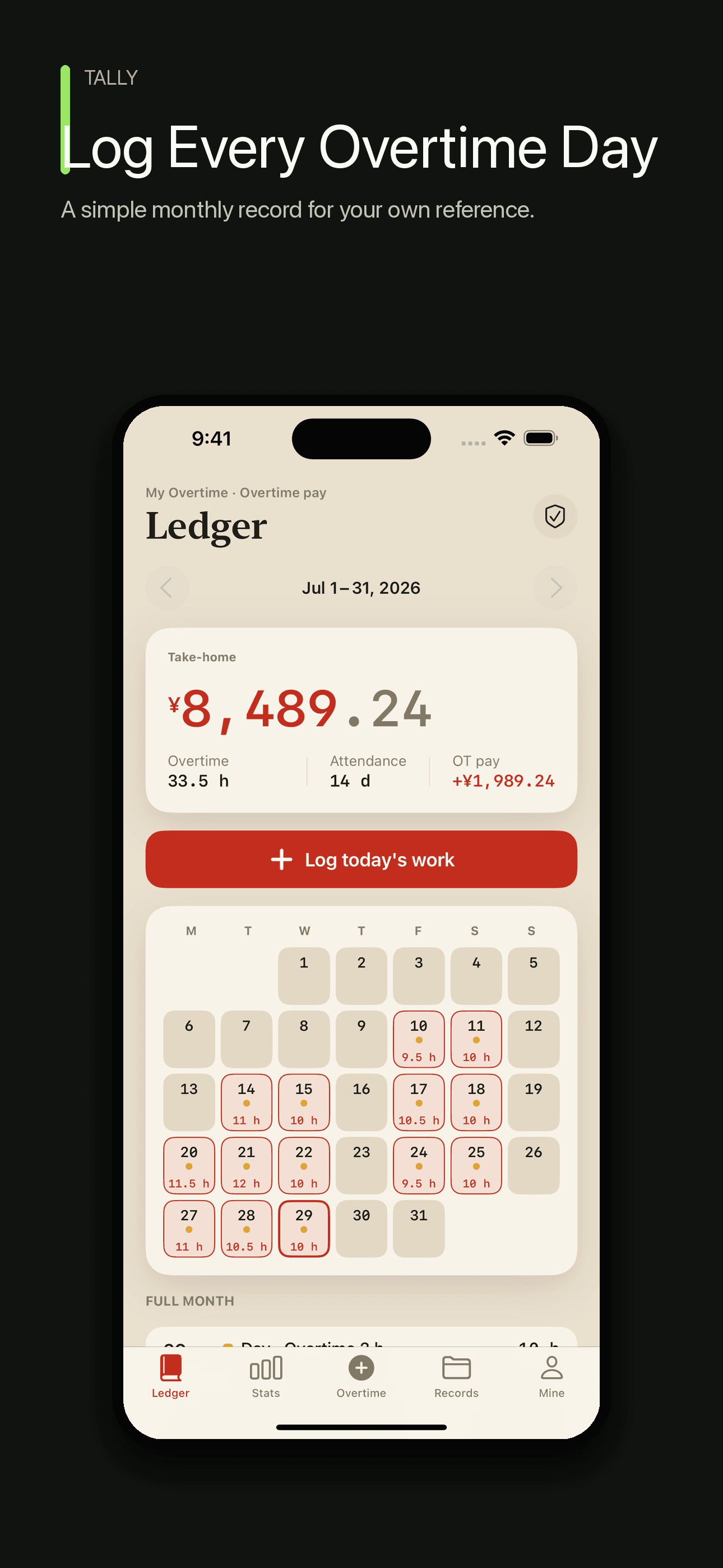 Fangxin OT-Work Hours & Pay — 1