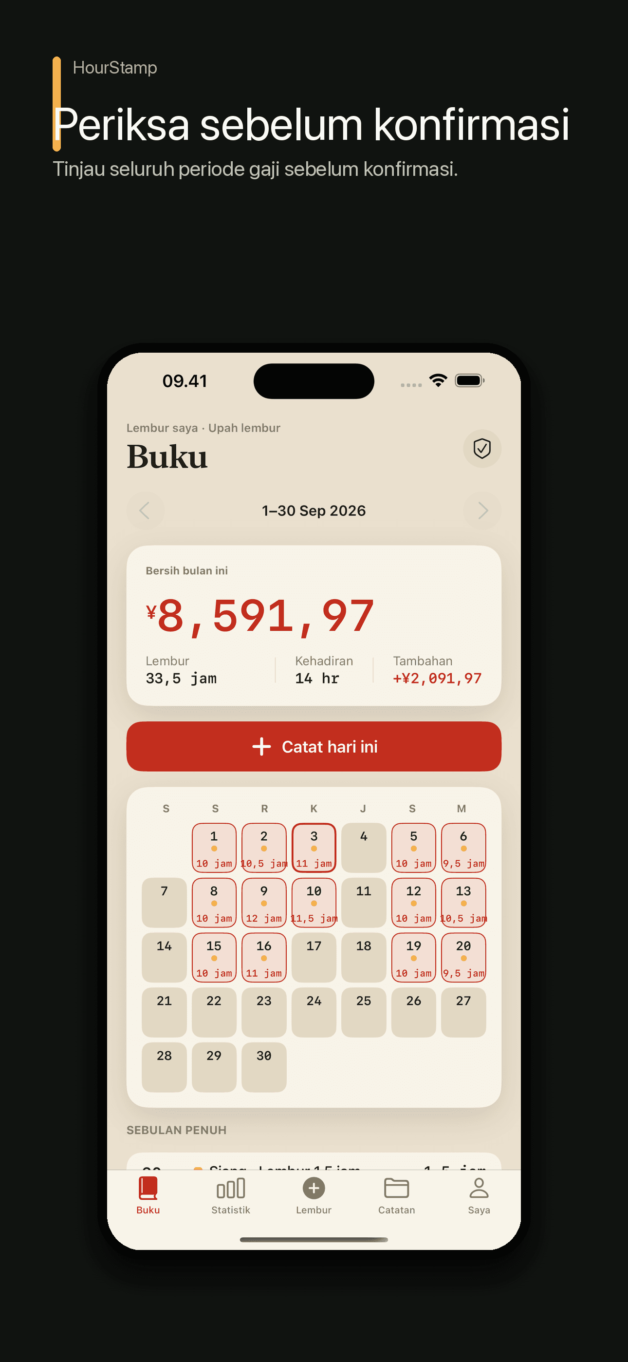 HourStamp: Jam Kerja & Upah — 4