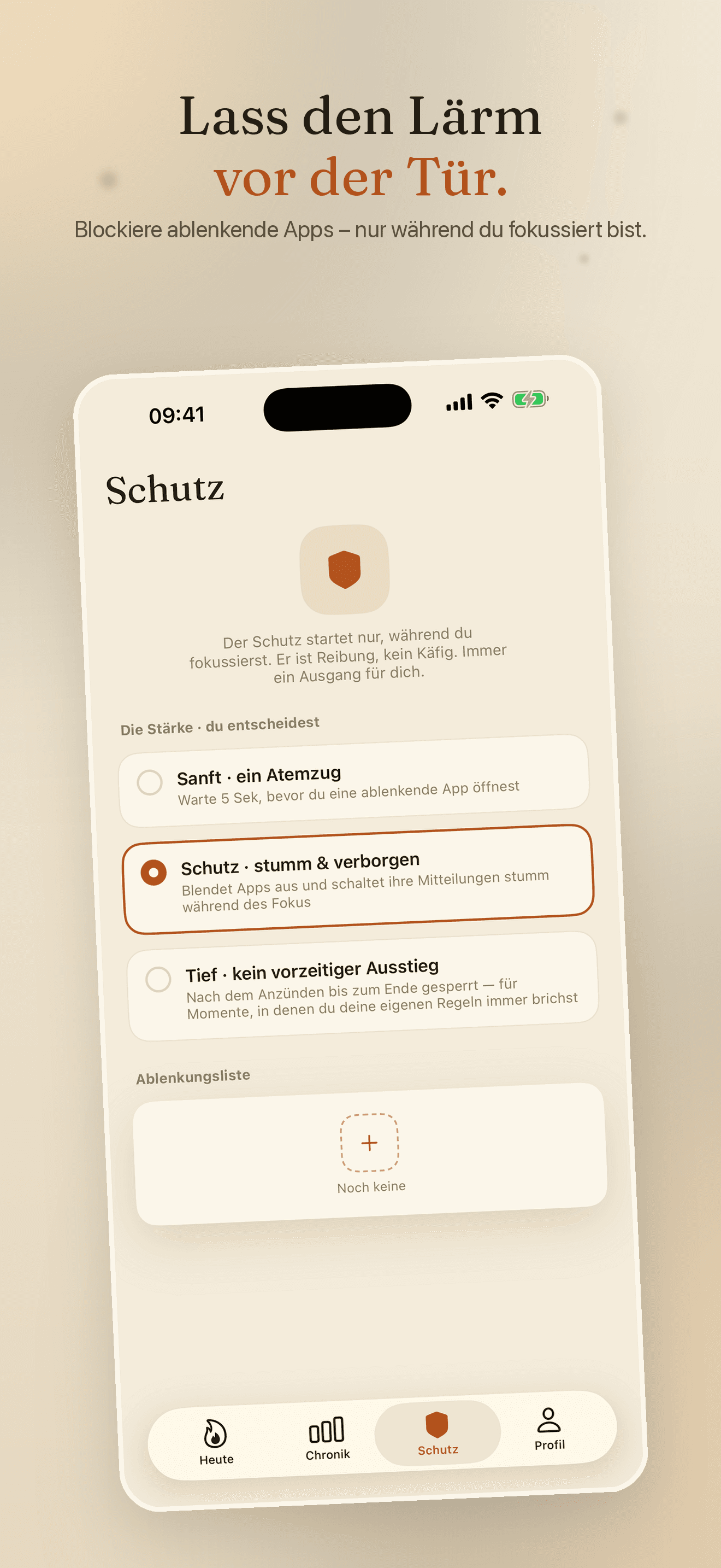 Wick-Fokus statt Ablenkung — 3