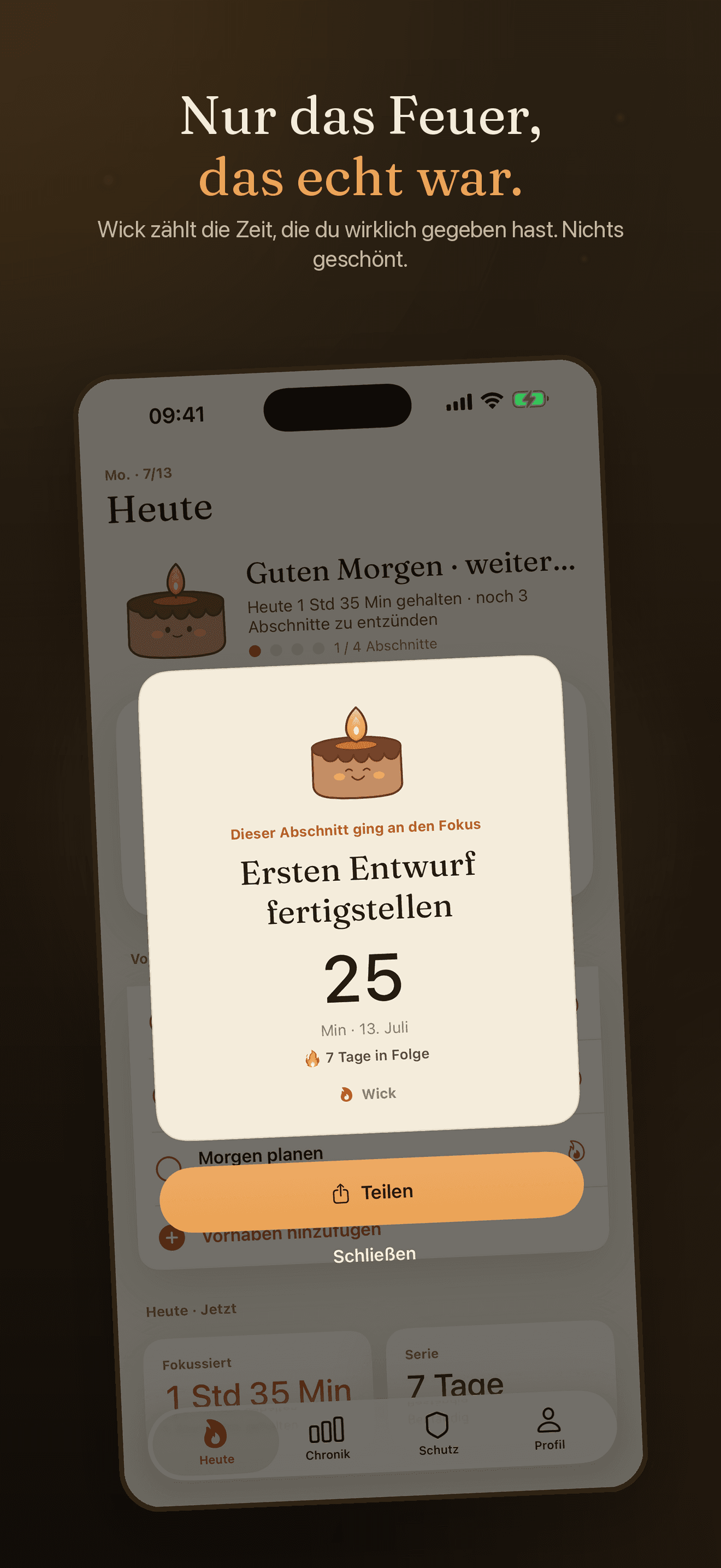 Wick-Fokus statt Ablenkung — 5