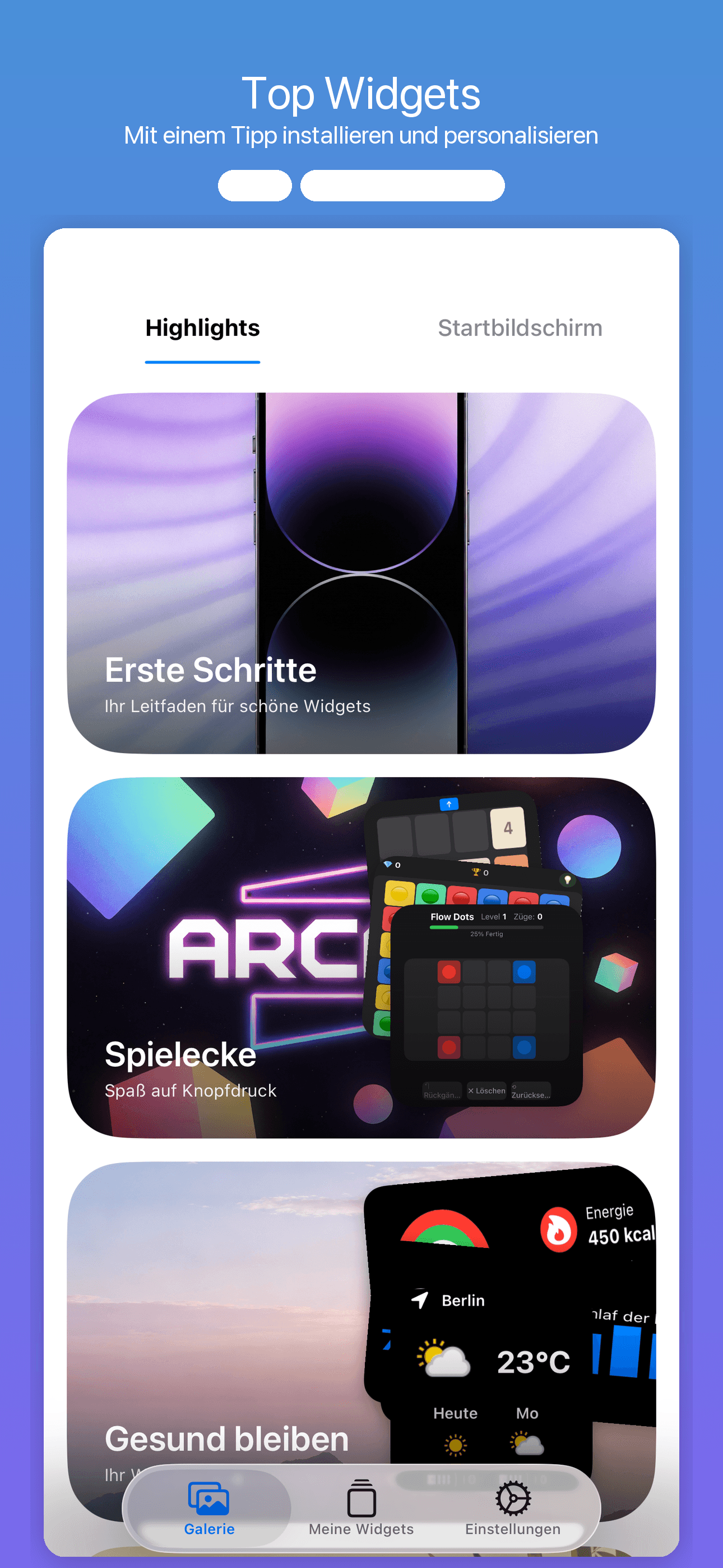 WidgetCraft-Ästhetik-Widgets