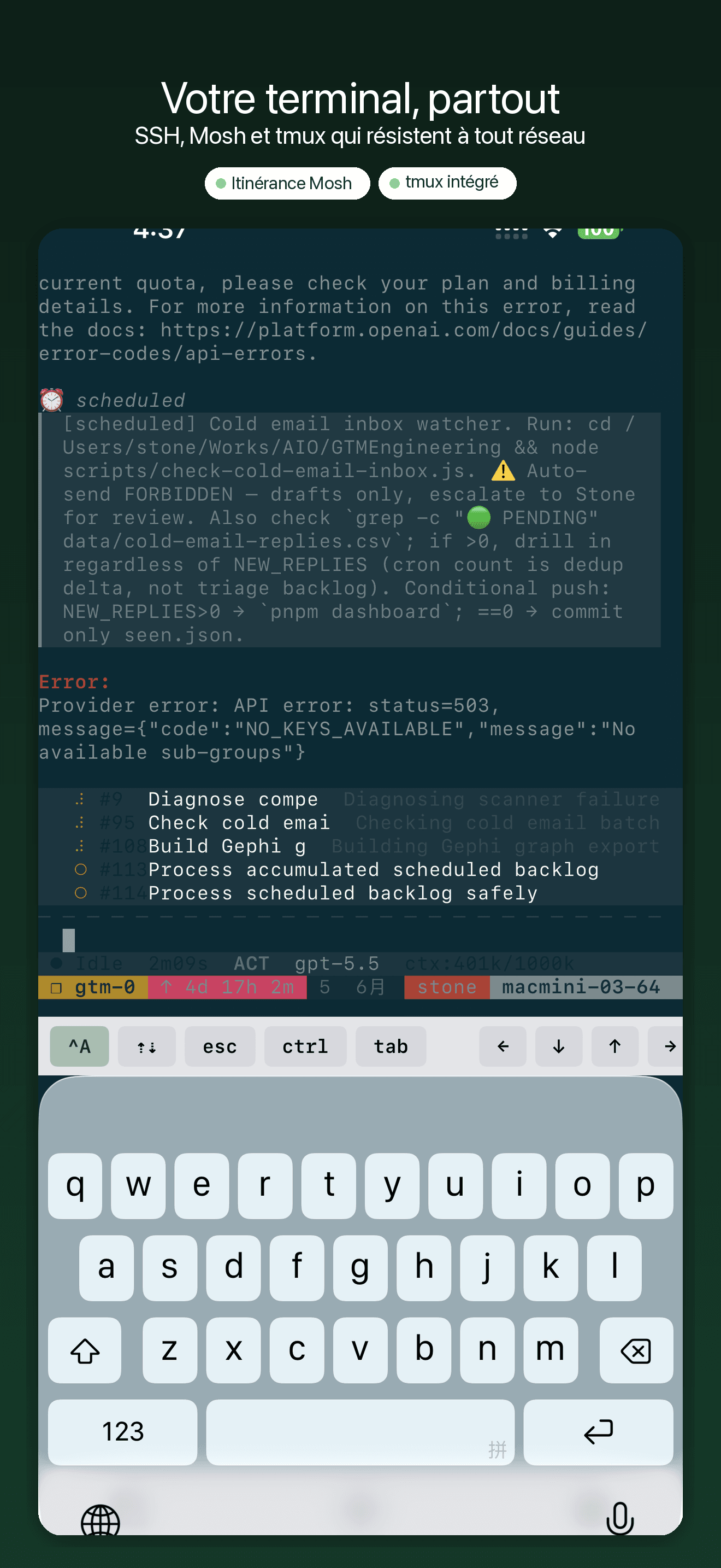 YoloShell-Terminal SSH et VNC — 1