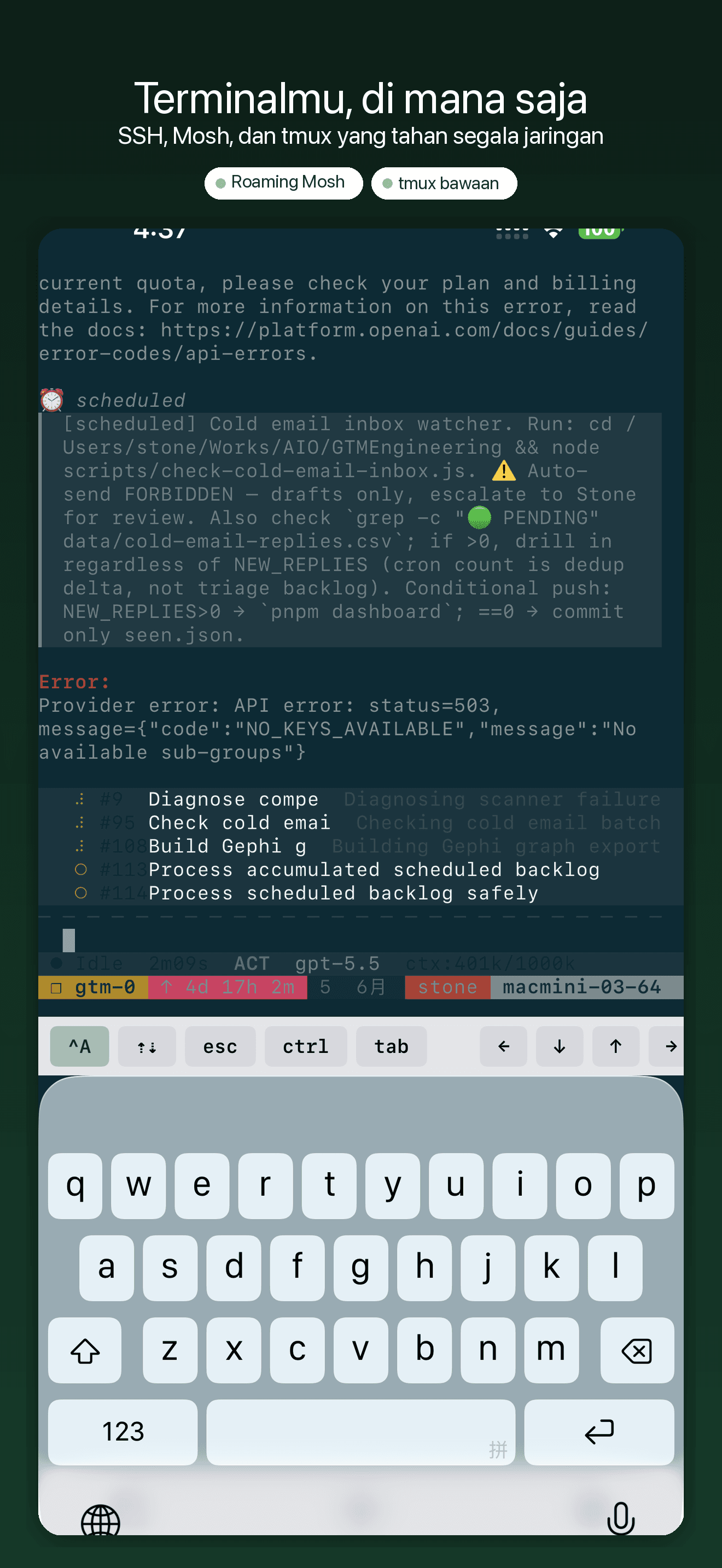 YoloShell-Terminal SSH dan VNC — 1