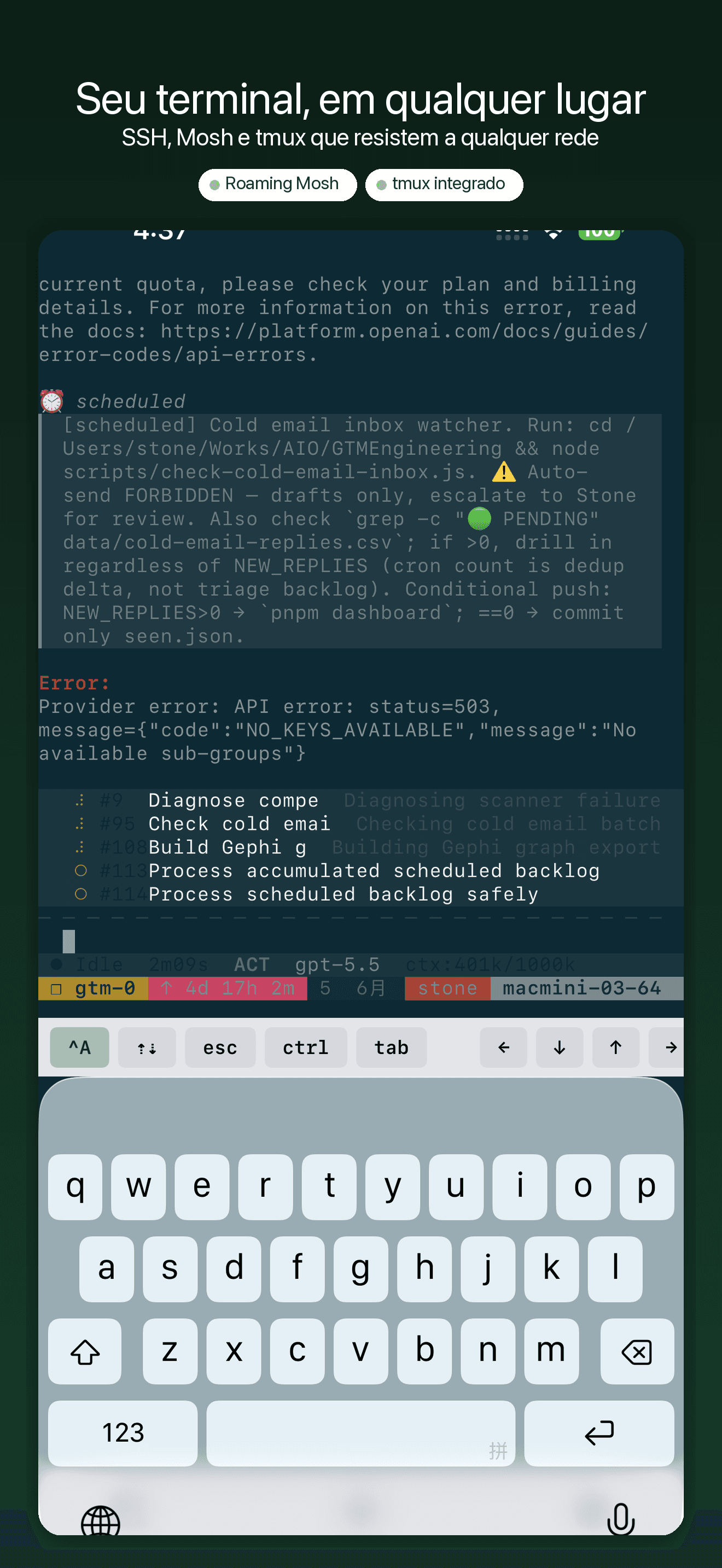 YoloShell-Terminal SSH e VNC — 1